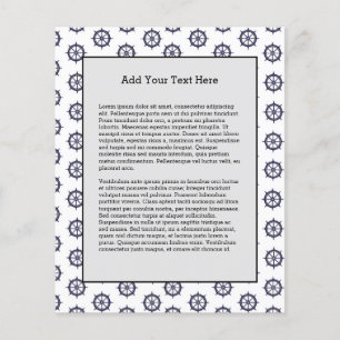 Nautical Boat Captain Sailors Anchor Flyer