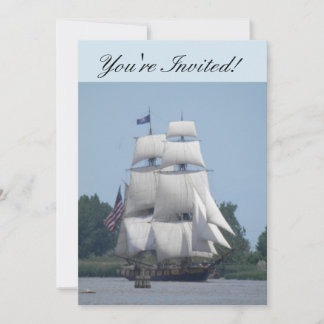 Nautical Boat Invitation Card