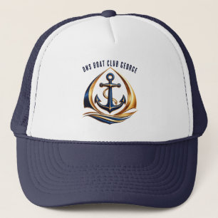 Nautical Boat Mesh Cap
