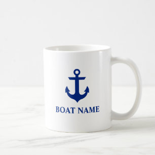 Nautical Boat Name Anchor Coffee Mug