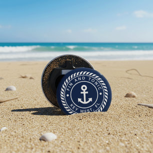 Nautical Boat Name Anchor Logo Bottle Opener