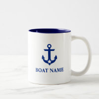 Nautical Boat Name Anchor Star