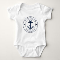 Nautical Boat Name Navy Blue Anchor Boating Custom