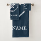 Nautical Boat Name Navy Blue Personalised