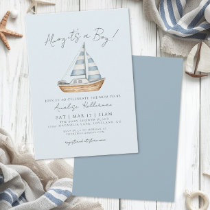 Nautical Boy Baby Shower Invitation