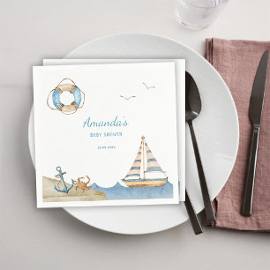 Nautical Boy Baby Shower Napkin
