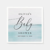 Nautical Boy Baby Shower | Watercolor Blue Coastal