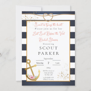Nautical Bridal Shower Invitation