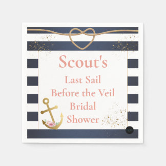 Nautical Bridal Shower Napkin