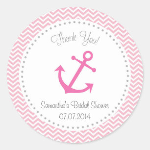 Nautical Bridal Shower Thank You Sticker