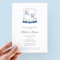 Nautical Bridal Shower With Monogram Crest