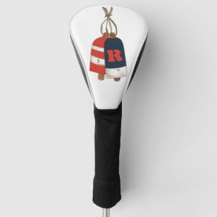 Nautical Buoys Personalised Blue Red Golf Head Cover