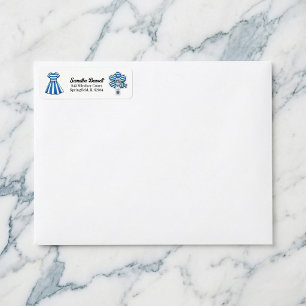 Nautical Cabana Sailor Birthday Return Address Label