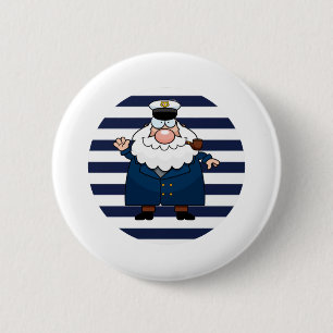 Nautical Captain 6 Cm Round Badge