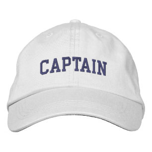 Nautical Captain Cap White