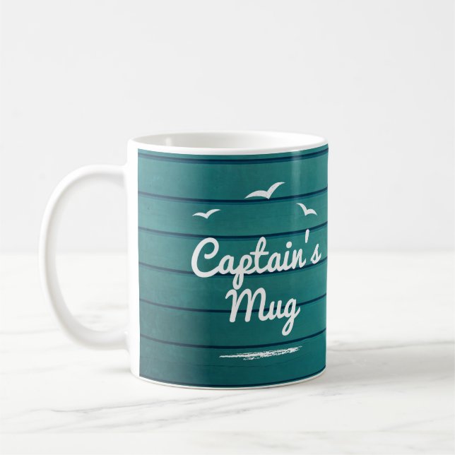 Nautical Captain's Coffee Mug (Left)