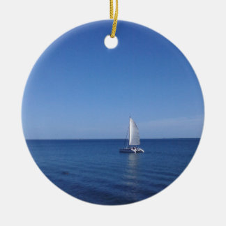 Nautical ceramic christmas hanger ceramic ornament