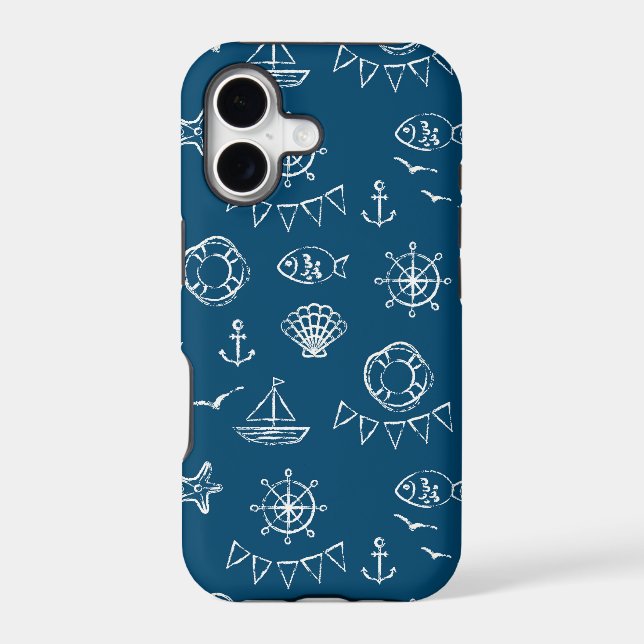 Nautical Chalk Drawing Pattern 2 (Back)