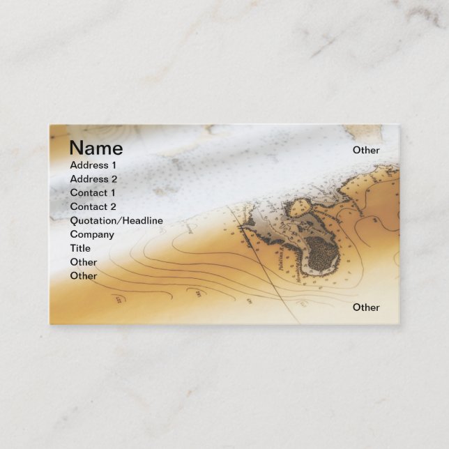 Nautical chart business card (Front)