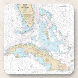 nautical chart for S florida and Cuba coasters. Coaster