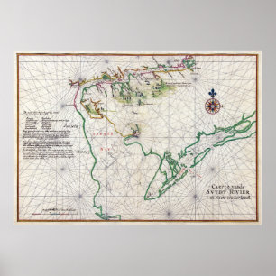 Nautical Chart of Zwaanendael and Delaware Bay
