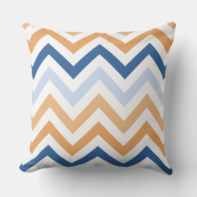 Nautical Chevron Stripe Cushion (Front)