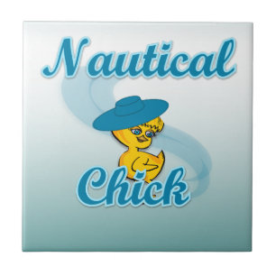 Nautical Chick #3 Tile
