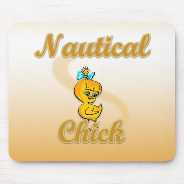 Nautical Chick Mouse Pad (Front)