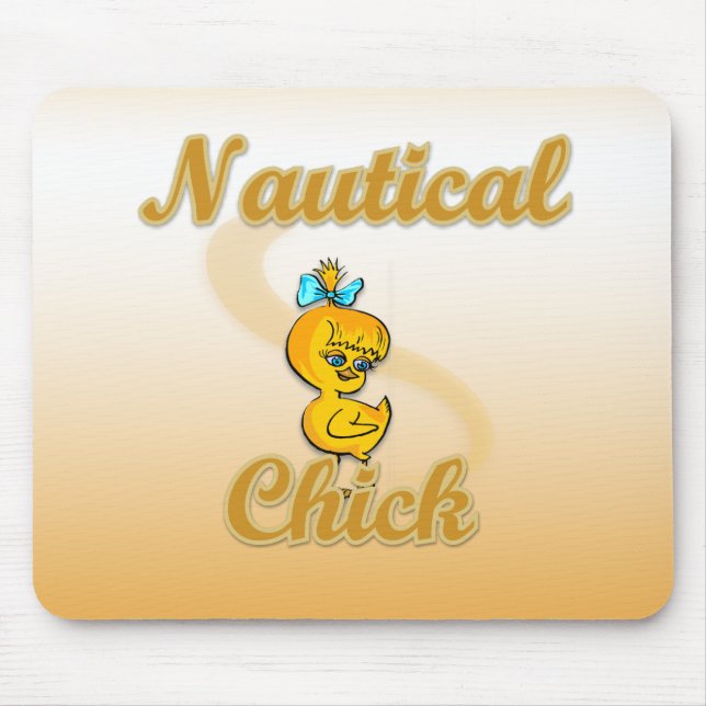 Nautical Chick Mouse Pad (Front)