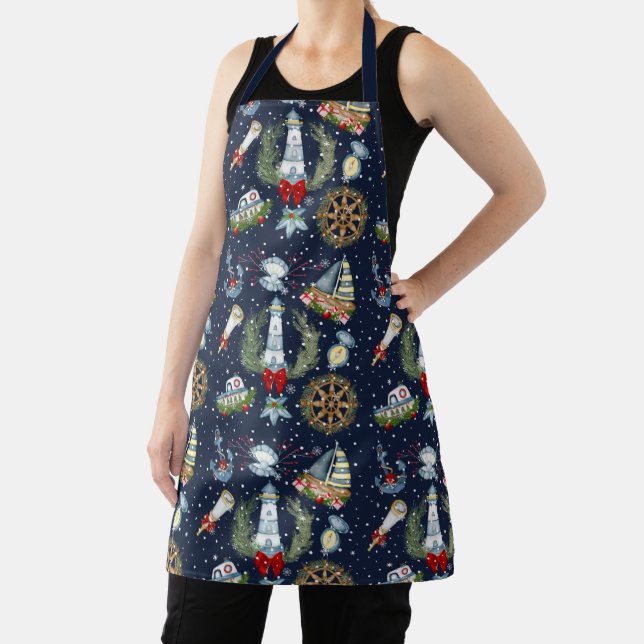 Nautical Christmas Apron (Insitu)