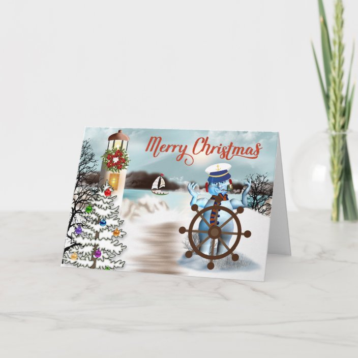 Nautical Christmas Card  Zazzle.com.au