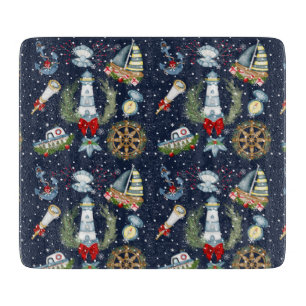 Nautical Christmas Cutting Board