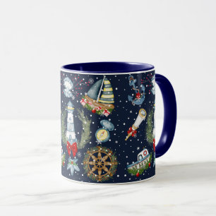 Nautical Christmas Mug