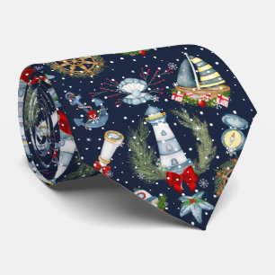 Nautical Christmas Tie