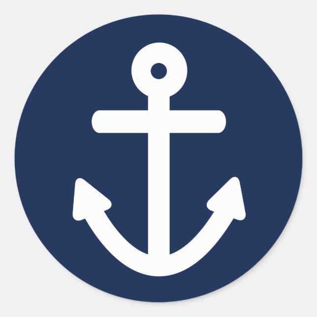 Nautical Classic Round Sticker (Front)