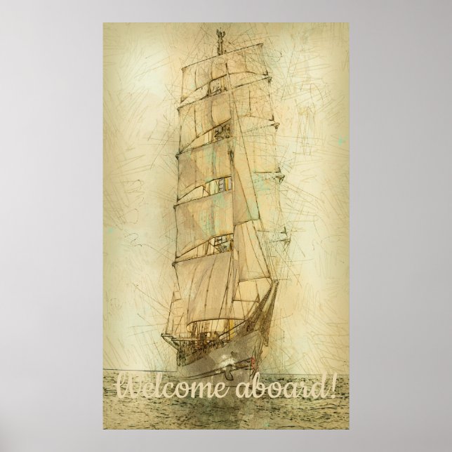Nautical Classic Ship (Neutral) Poster (Front)