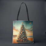 Nautical/Coastal/Christmas tree beach Tote Bag<br><div class="desc">escape</div>