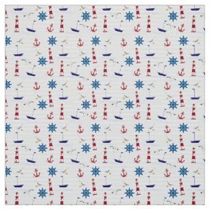 Nautical Collage Fabric