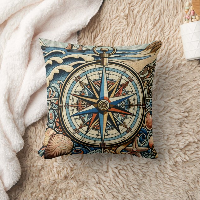 Nautical Compass 1 Cushion (Blanket)