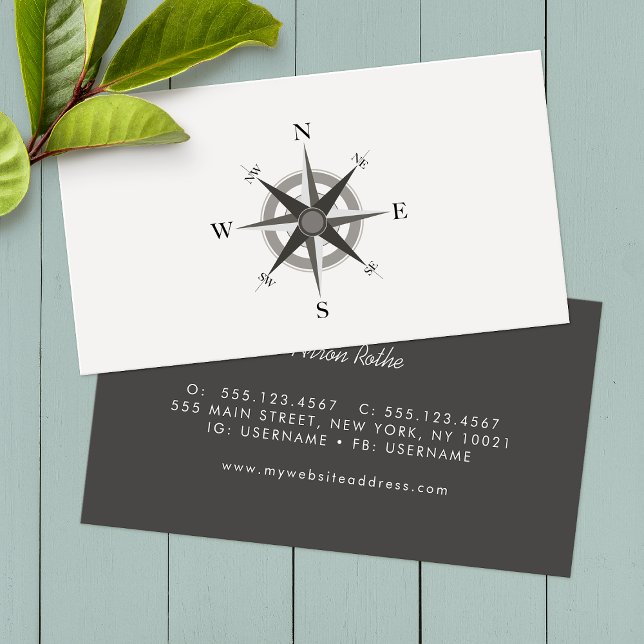 Nautical Compass Business Card (Creator Uploaded)