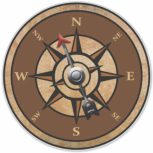 Nautical Compass Design North South East West