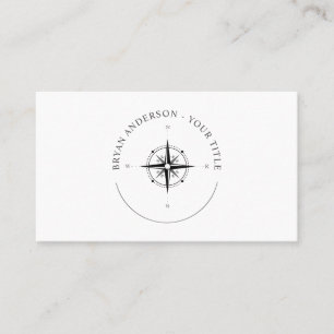 Nautical Compass Logo Business Card
