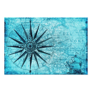 Nautical Compass Photo Print