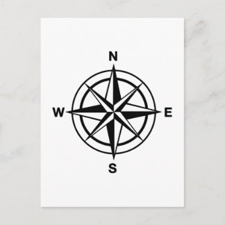 Nautical Compass Postcard