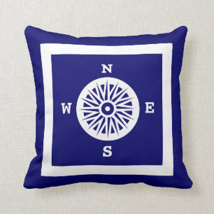 Nautical Compass Rose Cushion
