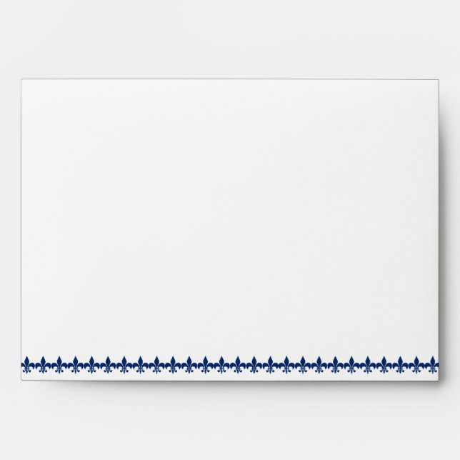 Nautical Compass Rose Navy Yellow Wedding Envelope (Front)