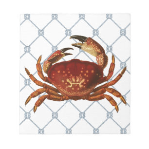 Nautical Crab Notepad