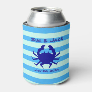 Nautical Crab Wedding Favour Can Cooler