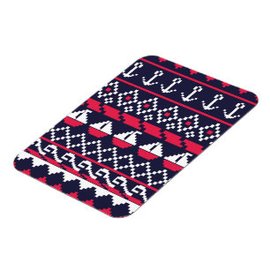 Nautical Cross stitch Magnet
