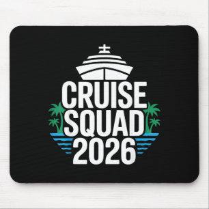 Nautical Cruise Squad 2026 Funny Matching Family Mouse Pad